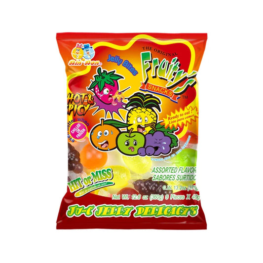 DinDon Ju-C Jelly Hot & Spicy Peg Bag 12.6oz X 30 Units