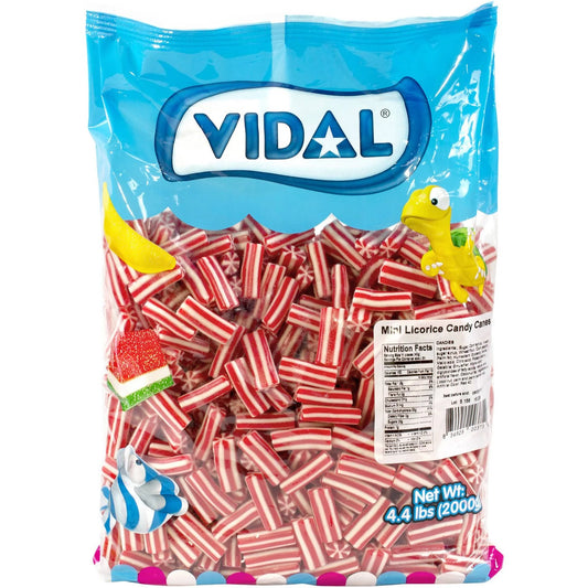 Vidal Bulk Christmas Mini Candy Canes 4.4lb X 1 Unit