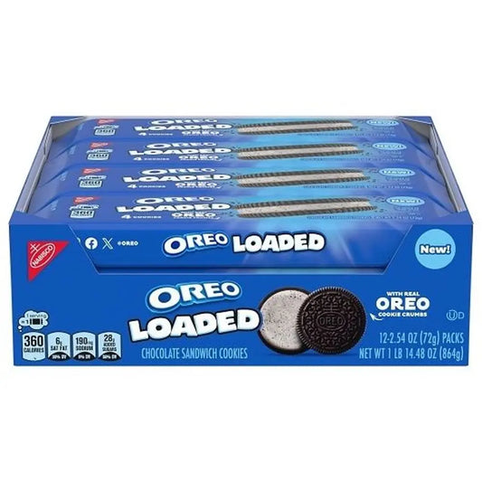 Oreo Loaded Cookies 2.54oz X 12 Units // Exp 25 May 2026
