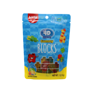 Amos 4D Gummy Blocks  Sub Bag 6oz x 12 Units