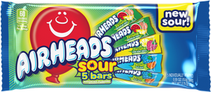 Airheads 5 Bar Pack Assorted Sour Flavors 2.75oz X 18 Units