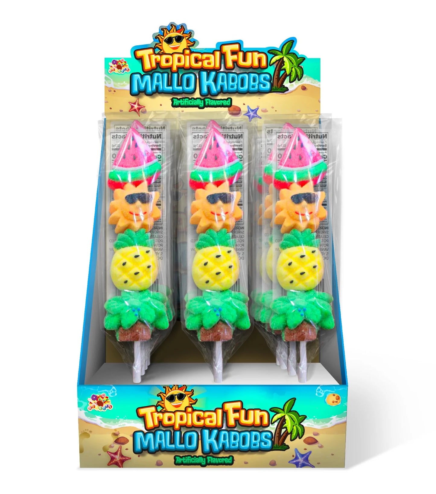 Alberts Tropical Fun Mallo Kabob 1.6oz X 12 Units