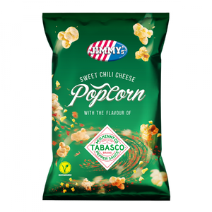 Jimmy's Tabasco Sweet Chilli Cheese Popcorn 90g X 8 Units // Exp 20 August 2024