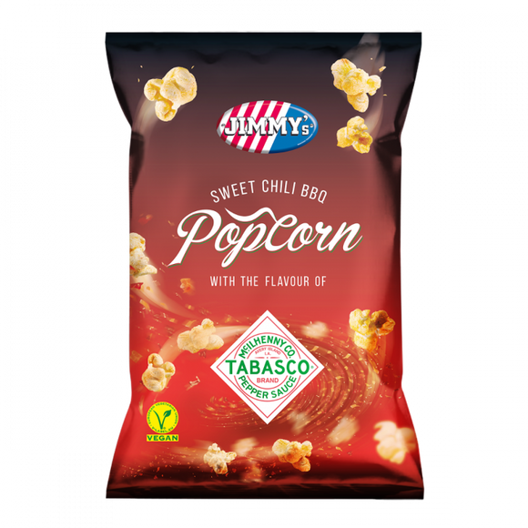 Jimmy's Tabasco Sweet Chilli BBq Popcorn 90g X 8 Units // Exp 2 July 2024 (Copy)