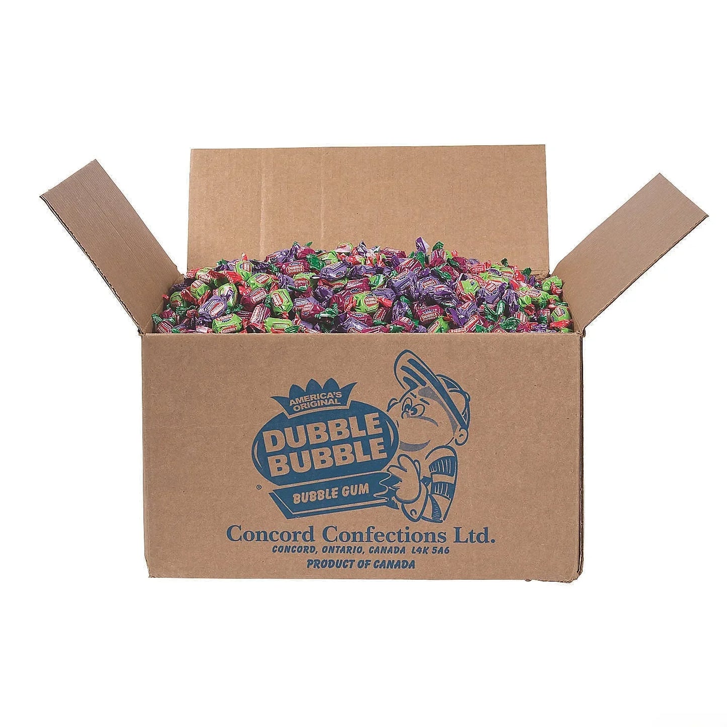 Concord Bulk Dubble Bubble 3 Flavor Twist 1800 Units X 1 Box