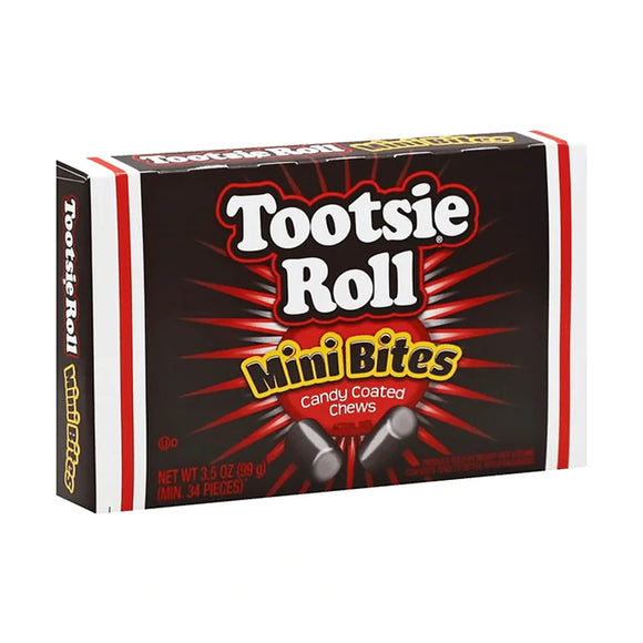 Theater Box Tootsie Roll Mini Bites 3.5oz X 12 Units