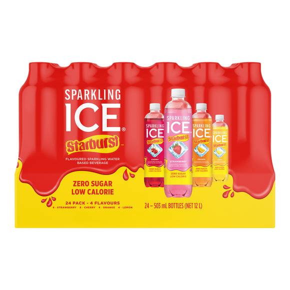 Sparkling Ice Starburst Assorted Zero Sugar 502ml X 24 Units(Shipping Included)