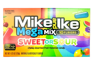 Theater Box Mike & Ike Mega Mix Sweet & Sour 4.25oz X 12 Units