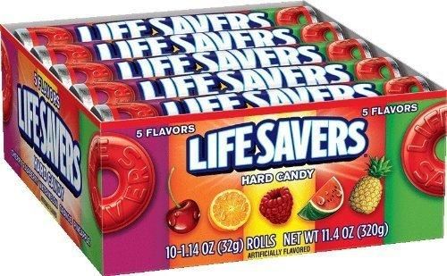 Shop Lifesavers Hard Roll 5 Flavor (20 Units) | Candyville.Ca