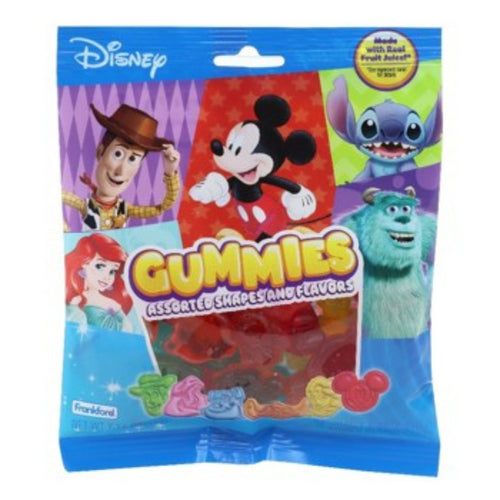 Frankford Disney Gummies Fruit Juice Peg Bag 4oz X 12 Units