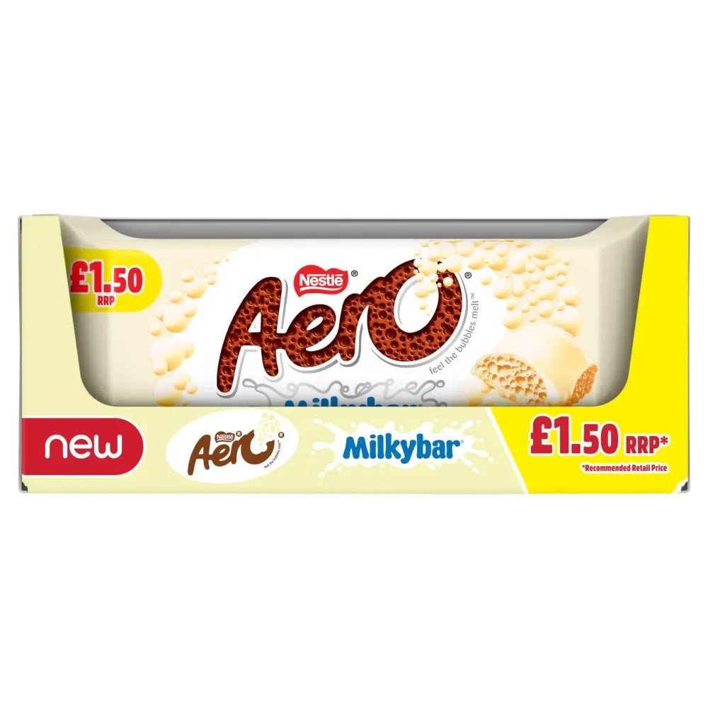 UK Aero Giant Bar Milkybar 90g X 15 Units