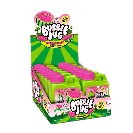 Bubble Jug Watermelon Gum 1.94oz Jug X 12 Units