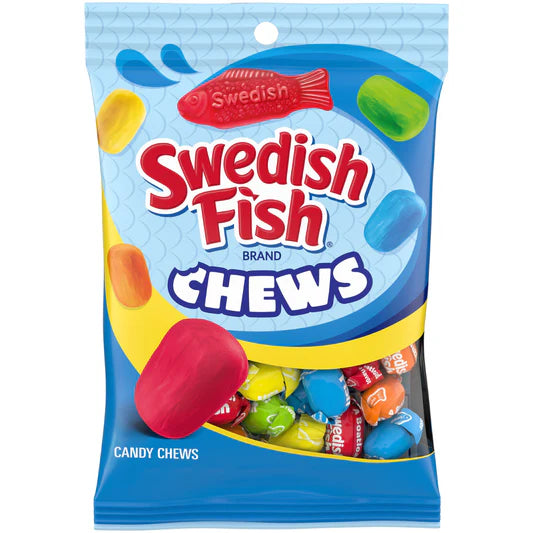 Swedish Fish Chews Assorted Peg Bag 2.12oz X 12 Units
