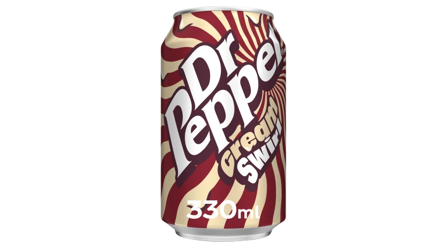 UK Dr Pepper Cream Swirl 330ml X 24 Units