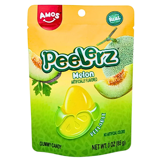 Amos Peelerz Gummy Melon 3oz X 24 Units