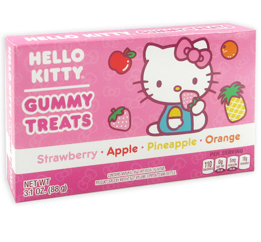 Hello Kitty Fruit Gummy Treats Theatre Box 3.1oz X 12 Units