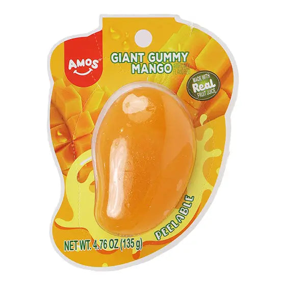 Amos Peelerz Giant Gummy Mango 4.76oz X 12 Units