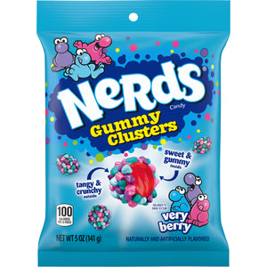 Nerds Gummy Clusters Very Berry Peg Bag 5oz X 12 Units