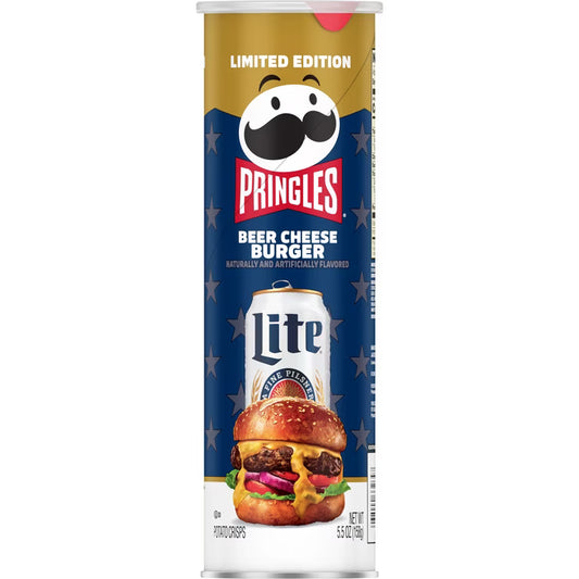 Pringles Miller Lite Beer Cheese Burger 5.5oz X 14 Units
