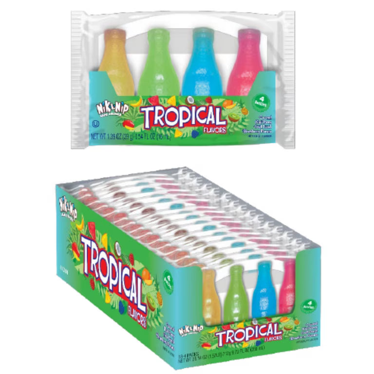 Nik-L-Nip Tropical Bottles 1.39oz X 18 Units