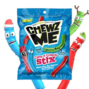Colombina Chewz Me Chewy Sticks Peg Bag 3.9OZ X 12 Units