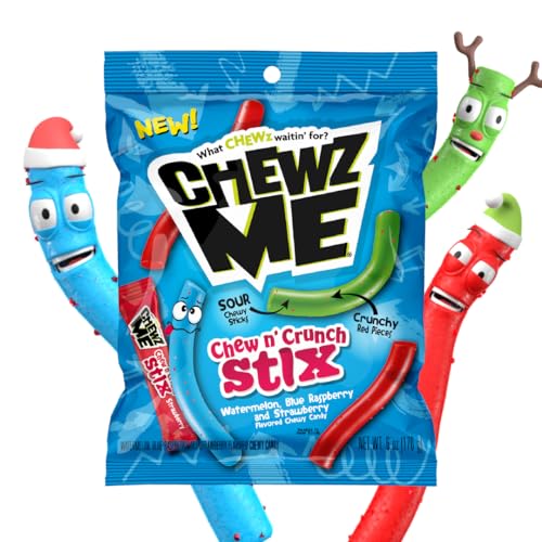 Colombina Chewz Me Chewy Sticks Peg Bag 3.9OZ X 12 Units