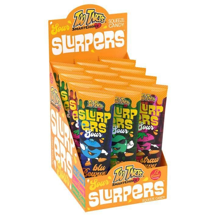 Too Tarts - Slurpers Squeeze Candy - Sour 4oz X 12 Units