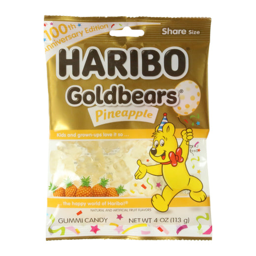 Haribo Gold Bears Pineapple 4oz X 12 Units