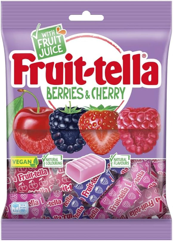 UK Fruittella Berries and Cherry 135g X 12 Units