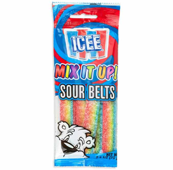 Koko Icee Mix It Up Sour Belts Peg Bag 2.6Oz X 20 Units