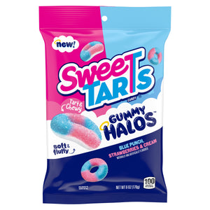 Sweetart Gummy Halos Peg Bag 6oz X 12 Units