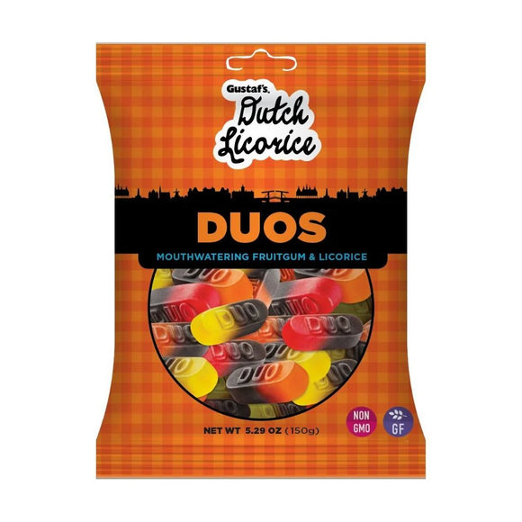 Gustaf Licorice Duos Bags 5.29oz X 12 Units