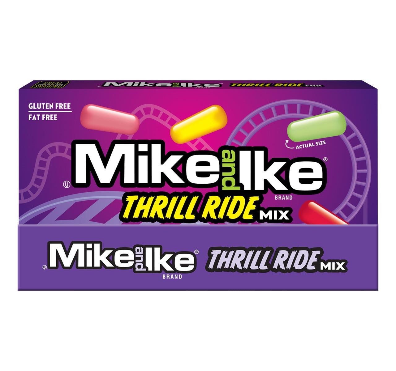 Theater Box Mike & Ike Thrill Ride Mix 4.25oz X 12 Units