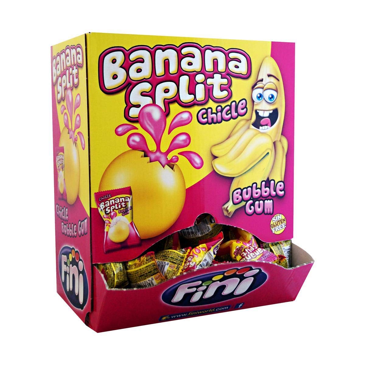 UK Fini Banana Split Bubblegum X 200 Units