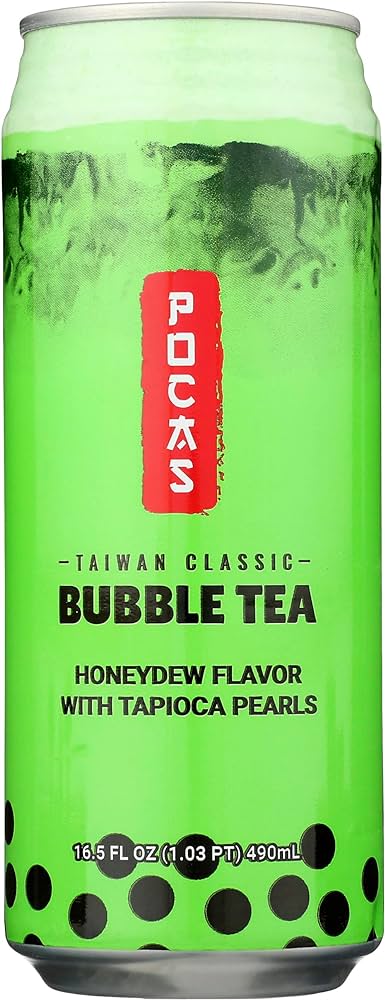 Pocus Bubble Tea Honeydew 16.5oz X 24 Units (shipping included)