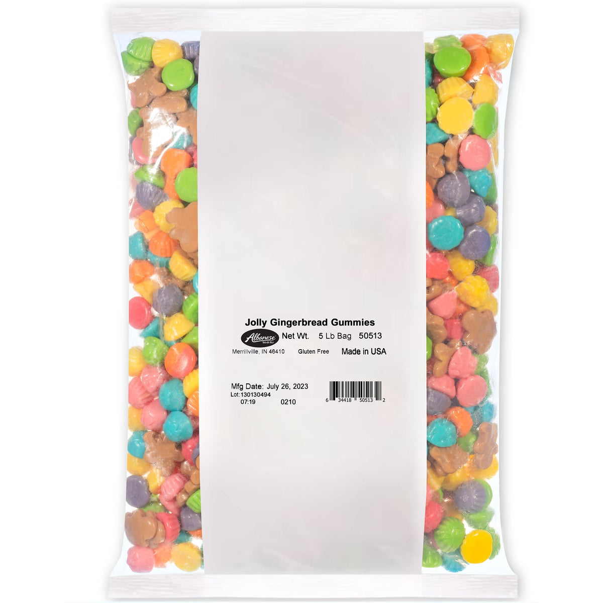 Xmas - Albanese Jolly Gingerbread Gummies 5lb X 1 Unit