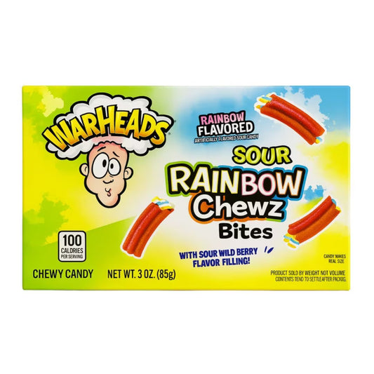 Warheads Rainbow Chewz Bites Theater Box 3oz X 12 Units