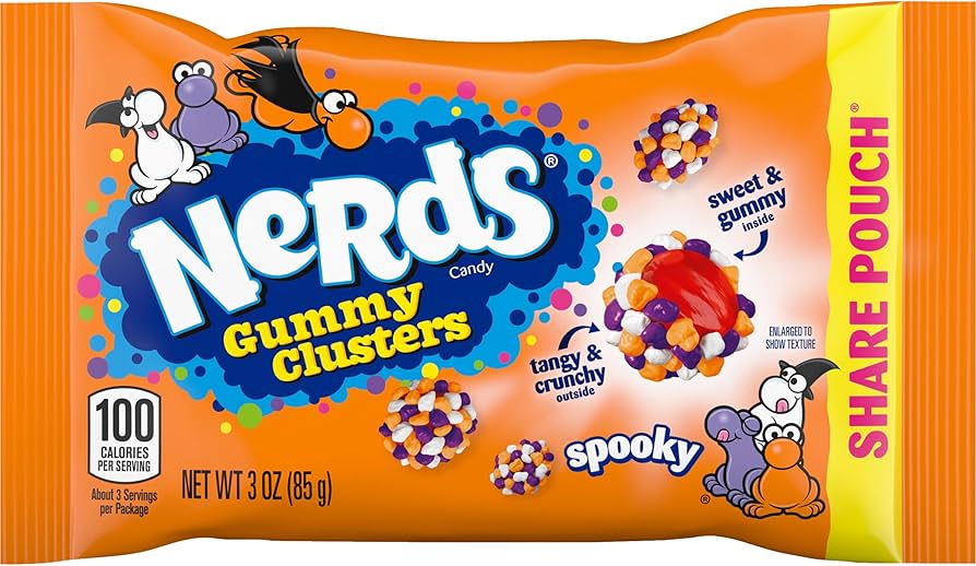 Halloween - Nerds Spooky Gummy Clusters 3oz X 12 Units