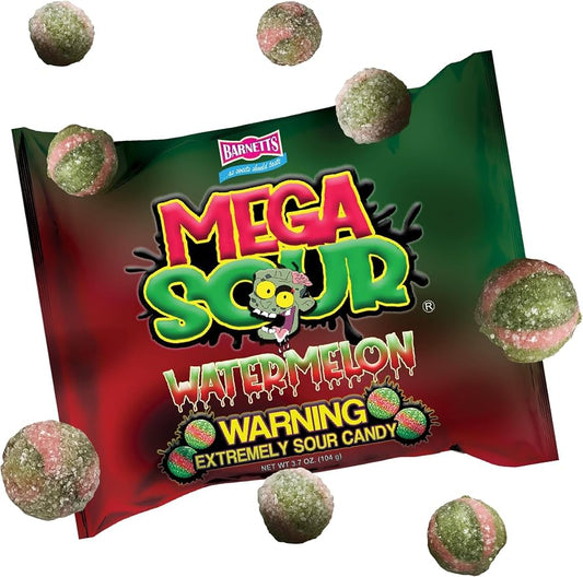 UK Barnetts Mega Sour Watermelon 104g X 12 Units
