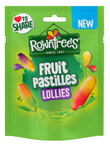 UK Rowntrees Fruit Pastilles Lollies Pouch 130g X 9 Units