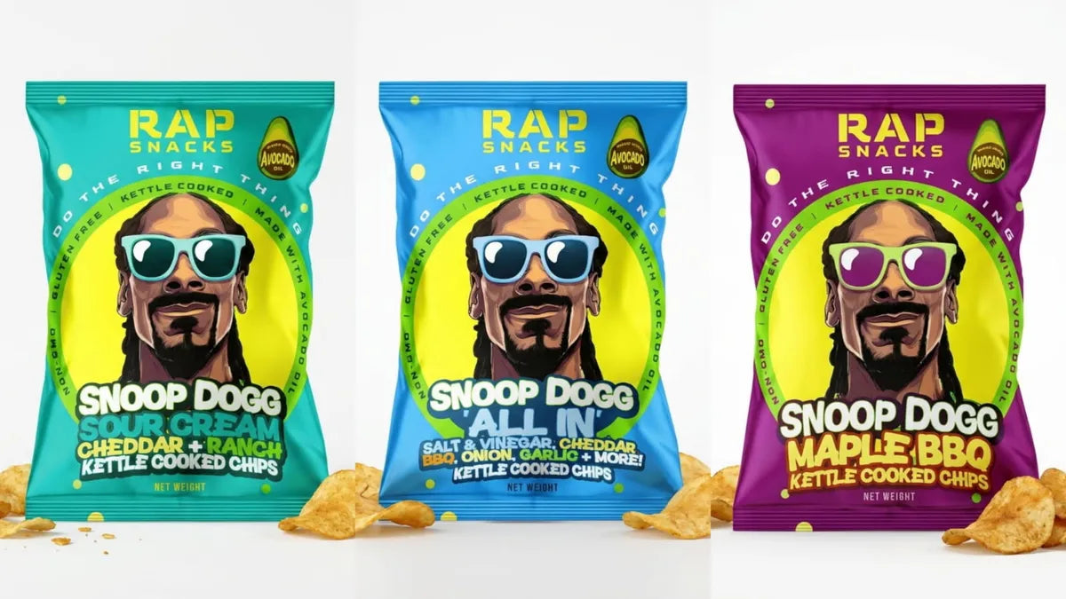 Rap Snacks "Do The Right Thing" Snoop Dogg Variety Box 28g X 30 Units