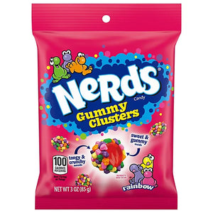 Nerds Gummy Clusters Peg Bag 3oz X 12 Units