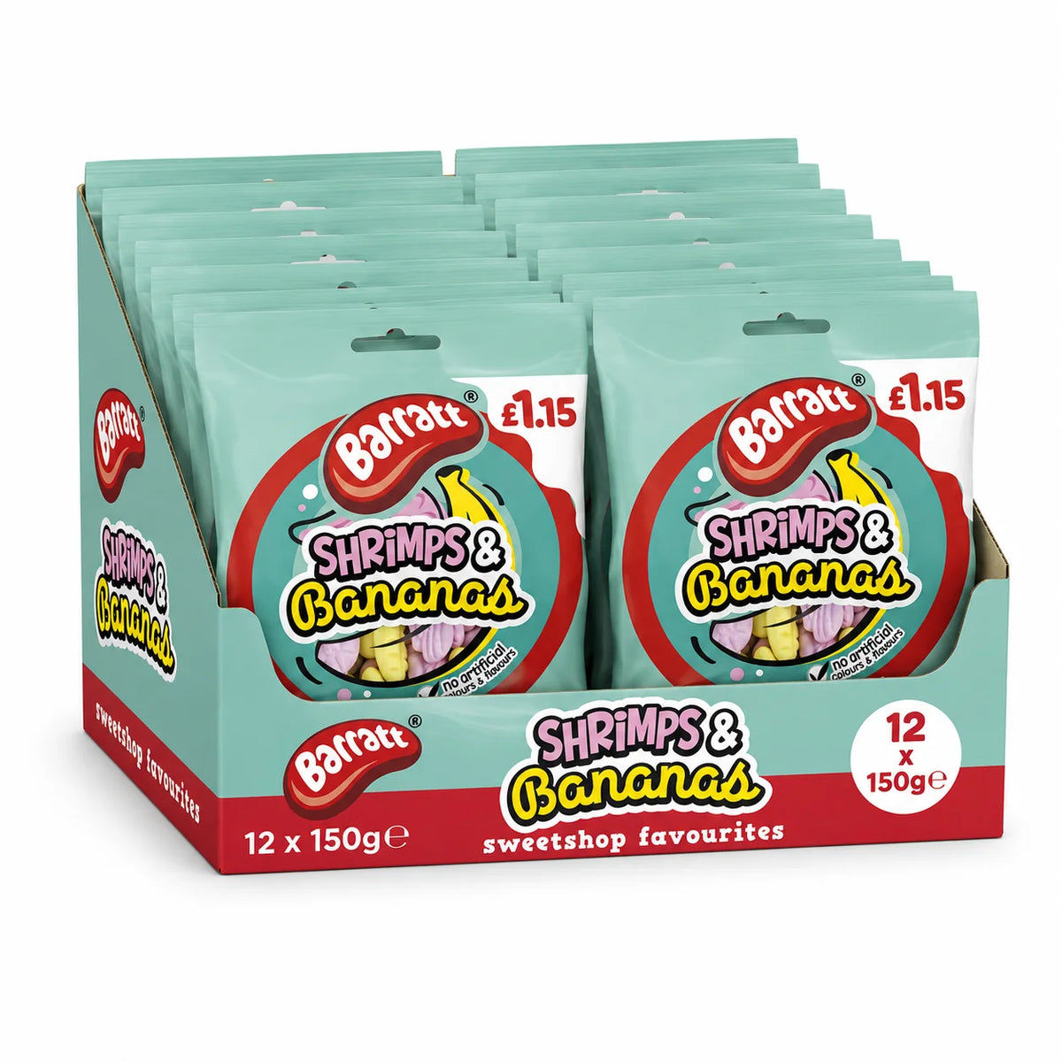 UK Barratt Shrimp & Bananas 150g X 12 Units