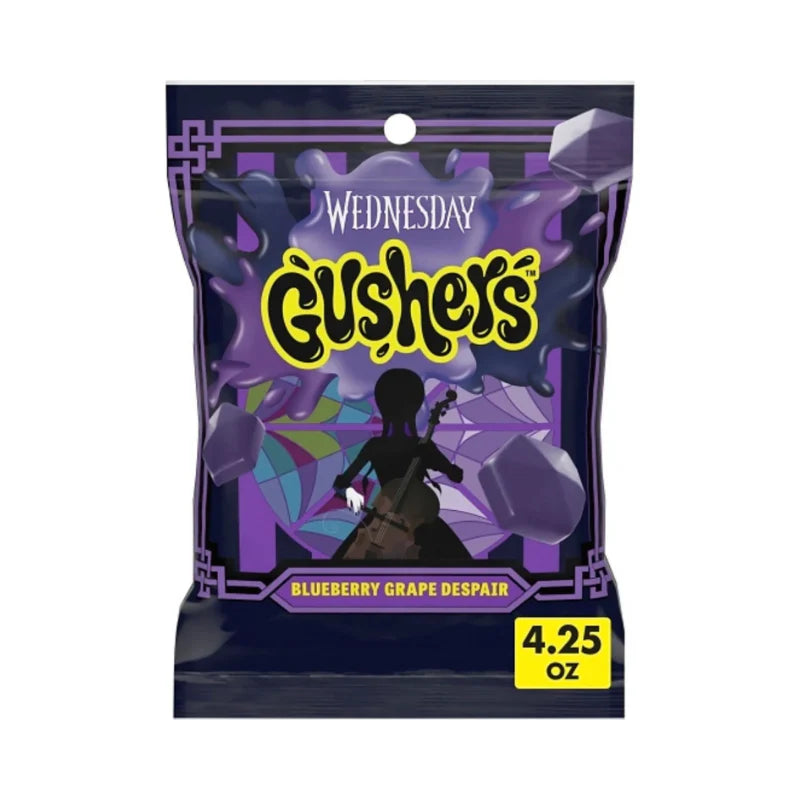 Fruit Gushers Wednesday Blueberry Grape 4.25oz X 8 Units