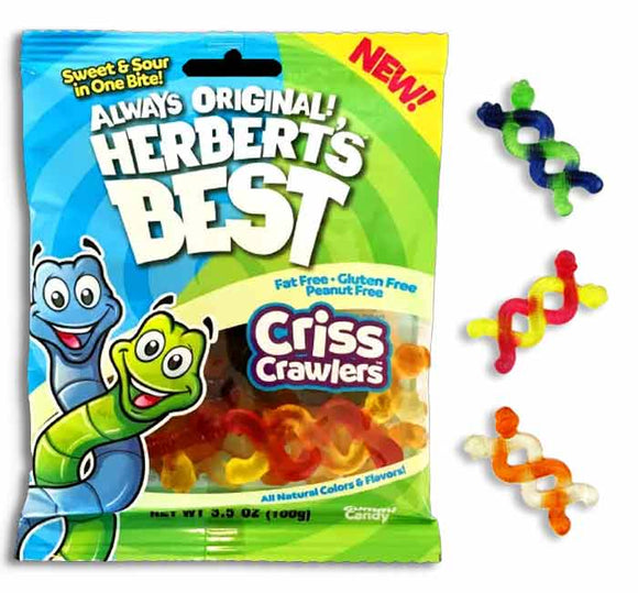 Herbert's Best Criss Crawlers Peg Bag 3.5oz X 12 Units