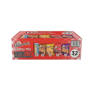 Grandma's Cookies Variety Pack 2.5oz x 32 Units // BB 7 Nov 2023