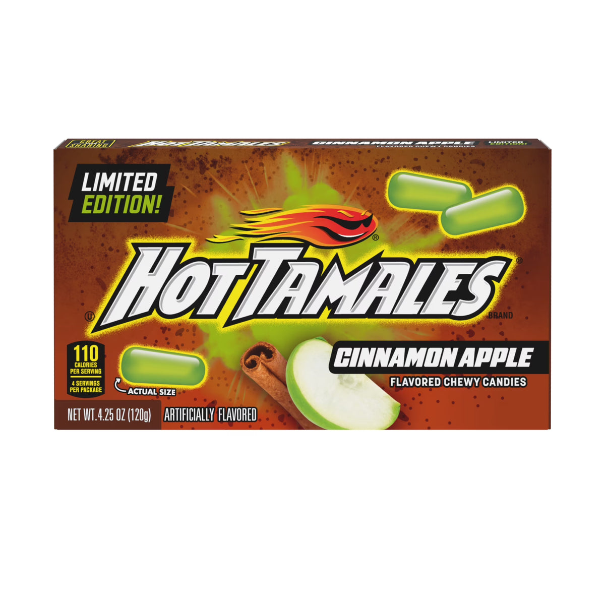 Theater Box Hot Tamales Cinnamon Apple Fall 4.5oz X 12 Units