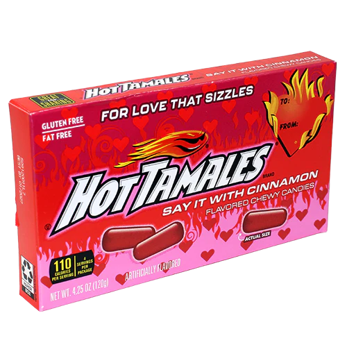 Valentine - Theater Box Hot Tamales 5oz X 12 Units