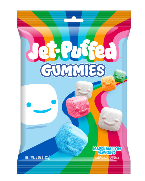Jet-Puffed Gummy Peg Bag 5oz X 12 Units