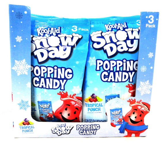Kool Aid Snow Day Popping Candy 3 Pack 0.74oz X 12 Units